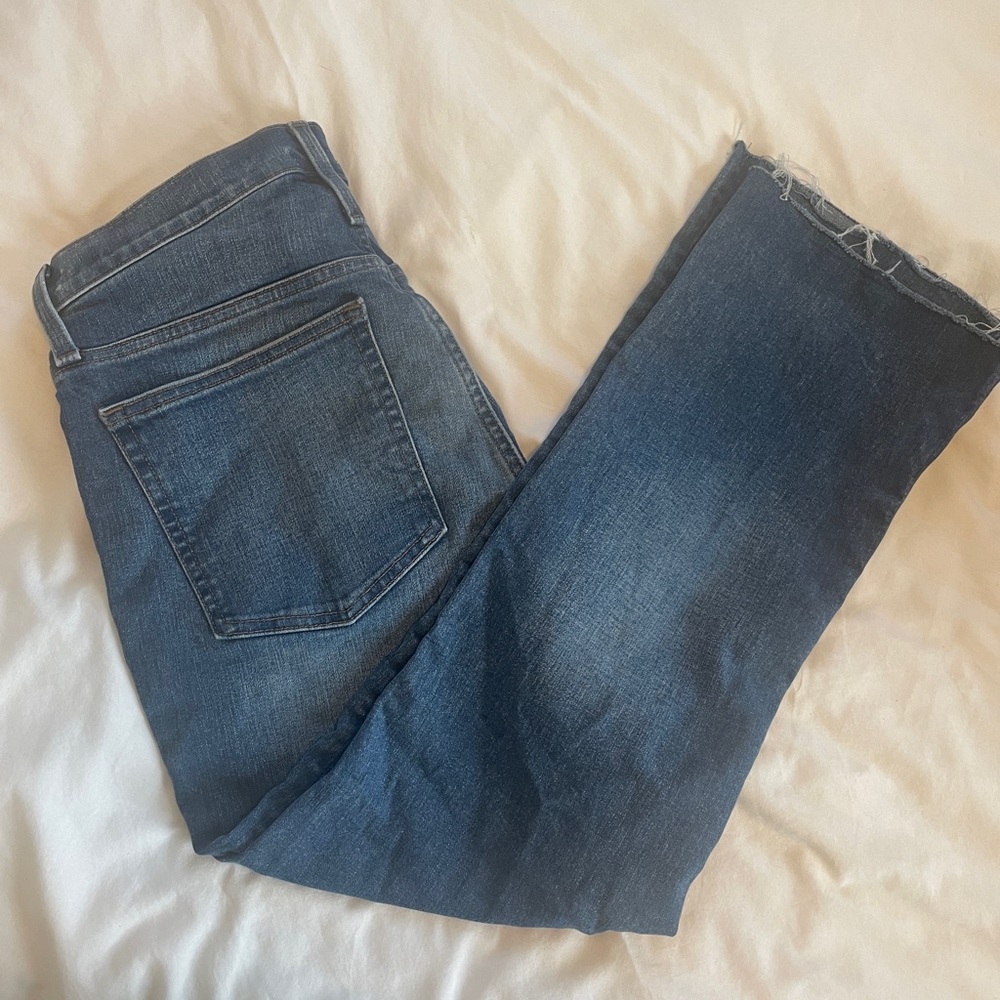 J. Crew Billie Demi-Boot Crop Jean (Medium Wash)